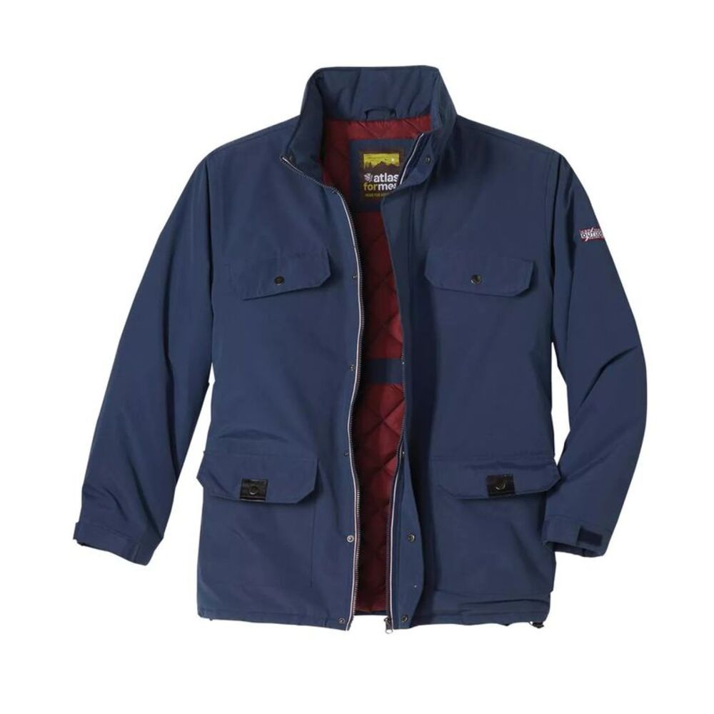Atlas For Men Mens Water Repellent Outdoor Parka / Navy
